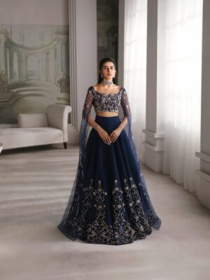 Midnight Majesty Lehenga
