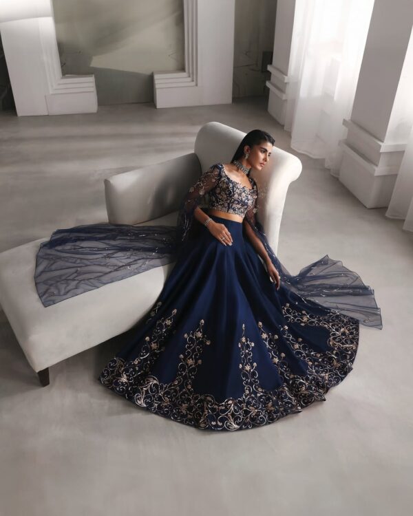Midnight Majesty Lehenga