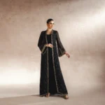 Noir Elegance Long Jacket Set